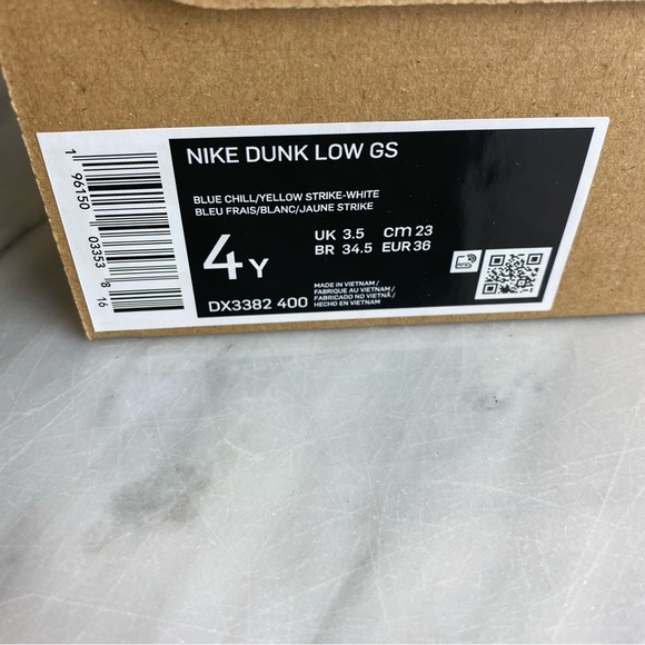 Nike Kid's Dunk Low GS DX3382 400 Homer Simpson Sneaker Size 4Y New with Box - Picture 11 of 11